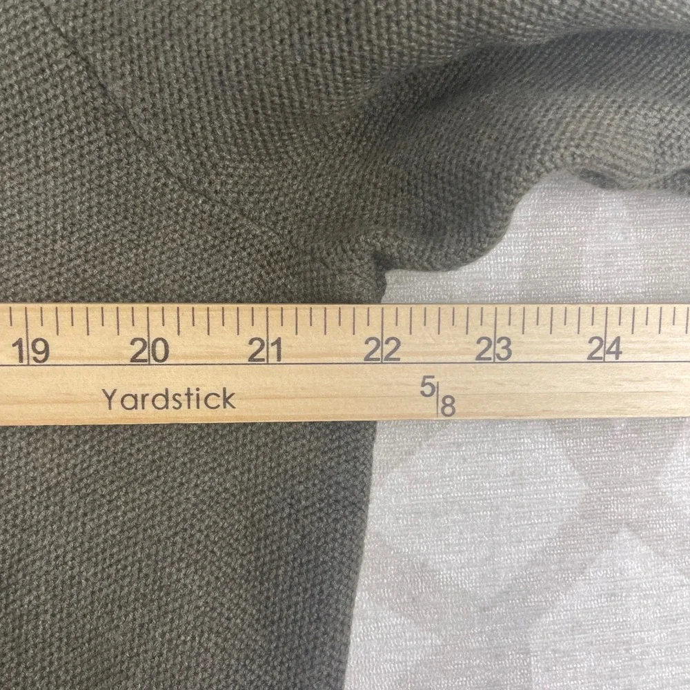 Polo Ralph Lauren Mens XL Olive Green Cotton Textured Knit Crewneck Sweater Logo